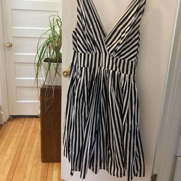 Striped cotton dress size m - Picture 1 of 3